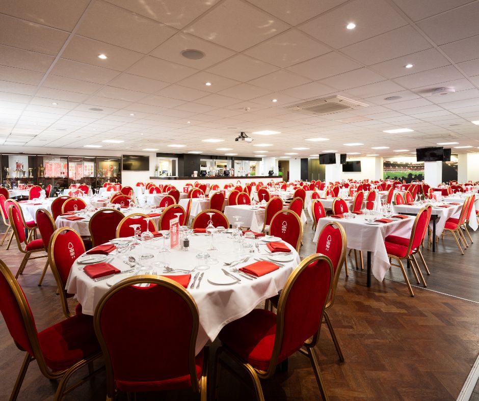 Interior shot of tables