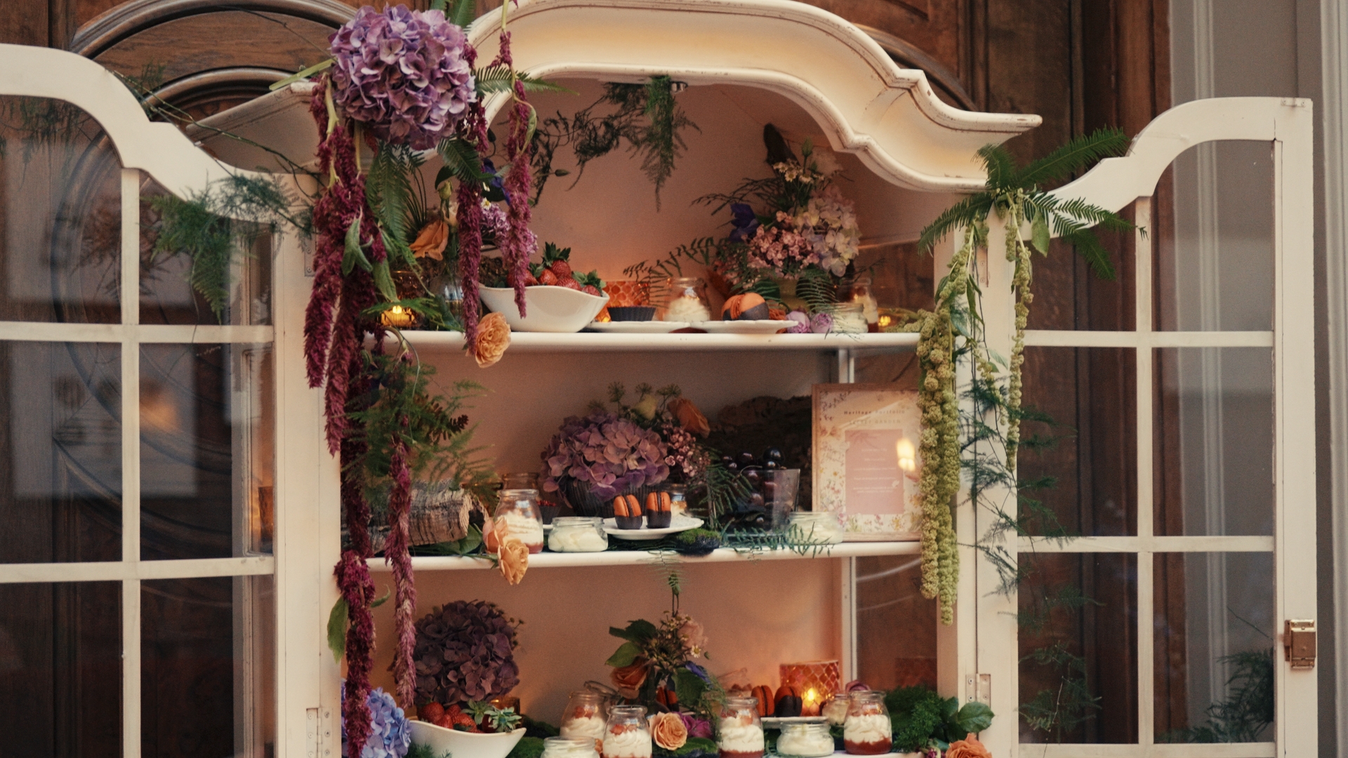 Display on shelves