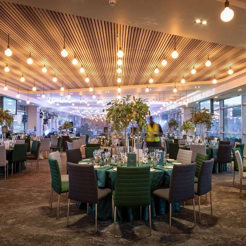 Room dressed for an event