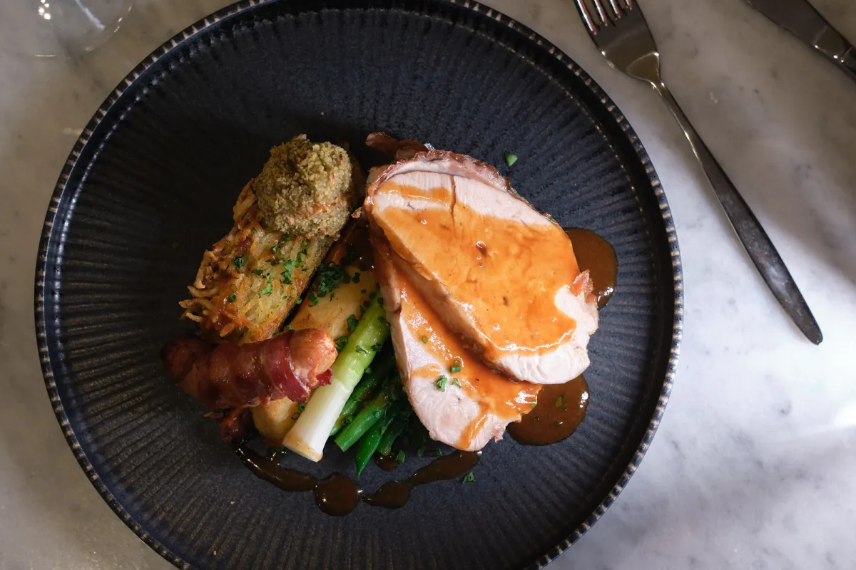 Food served at The Den