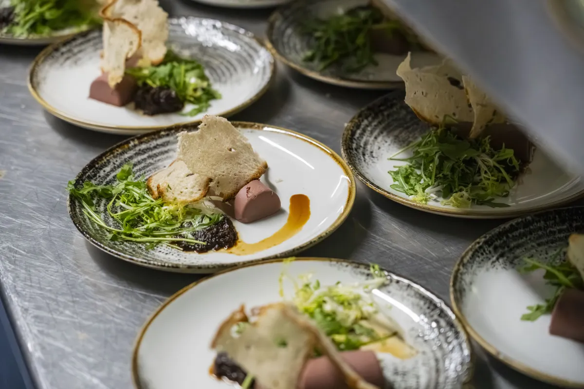 Plates of food at NUFC