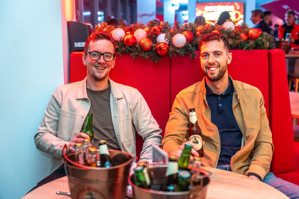 People drinking champagne at The City Ground
