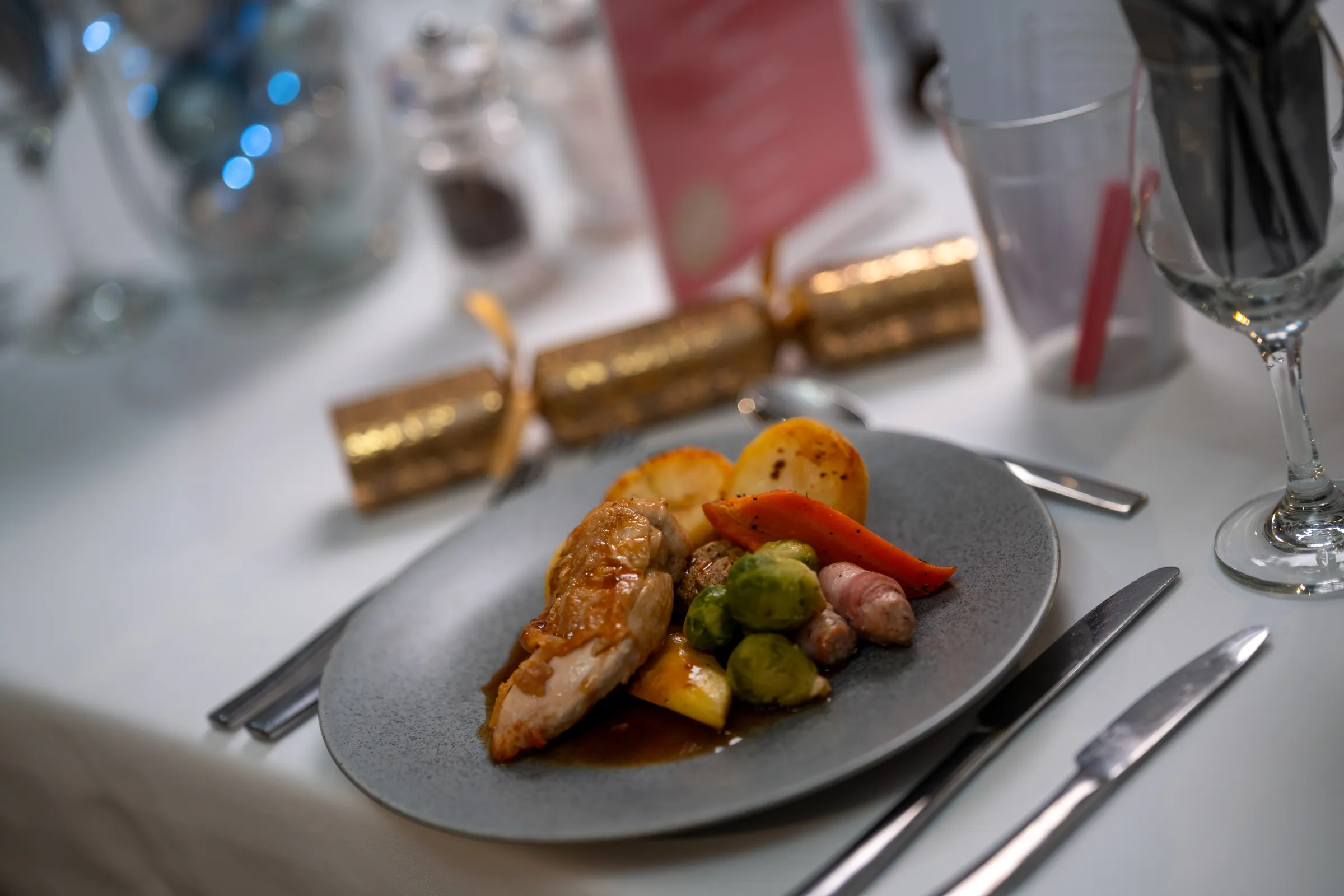 A plate of Christmas Dinner at Hamilton Park