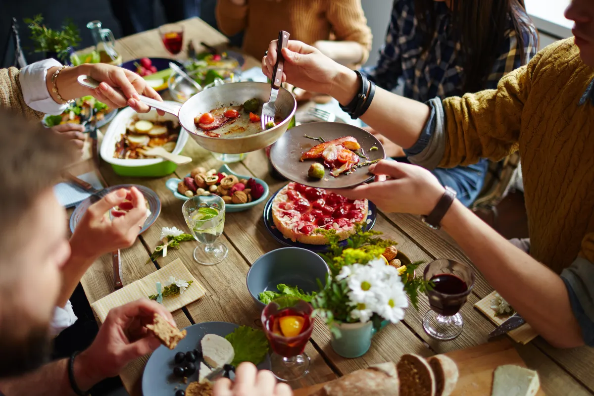 Sharing a meal