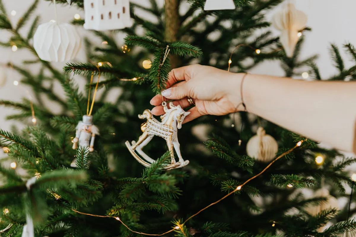 Christmas tree reindeer decoration