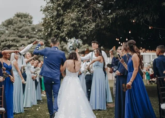 Photo of a wedding party