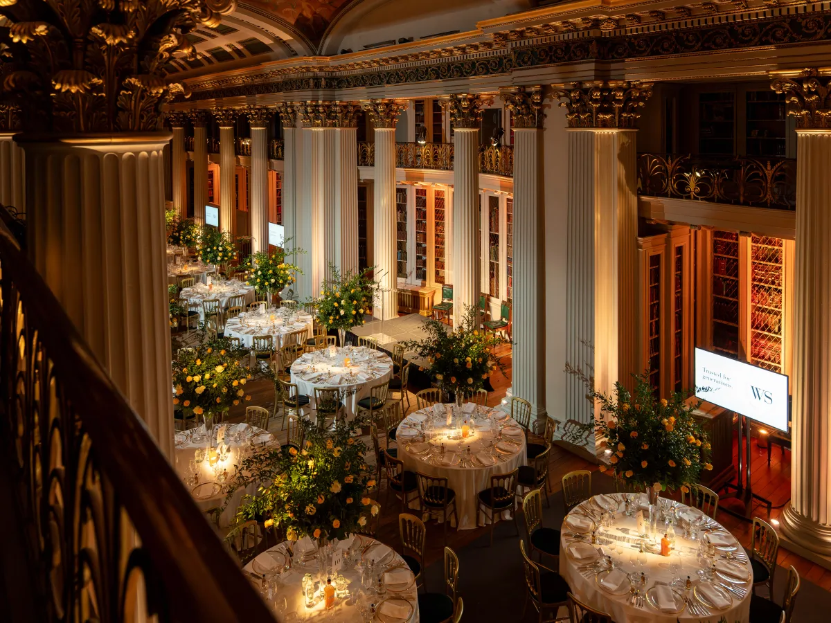 Signet Library event dining room