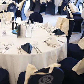 Table laid for an event