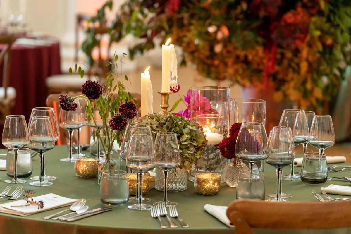 Assembly Rooms Edinburgh event dining setup