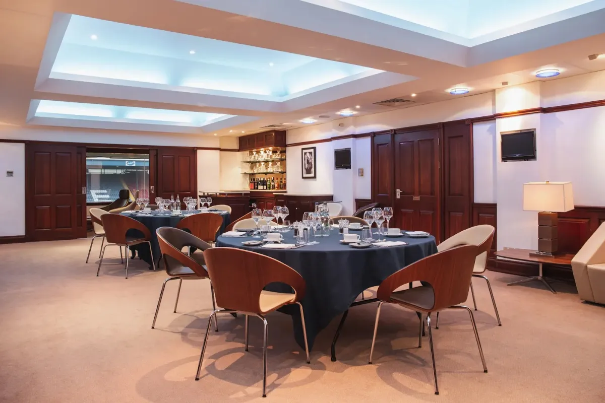 Private dining suite at Blackburn Rovers, Ewood Park