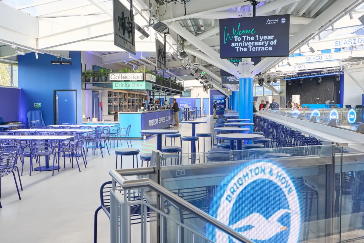 The Terrace at the American Express Stadium, Brighton