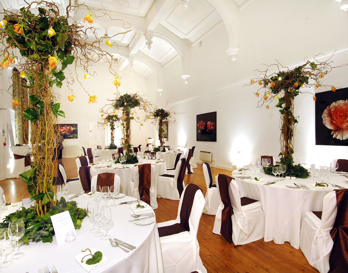 Royal Botanic Garden Edinburgh wedding decor