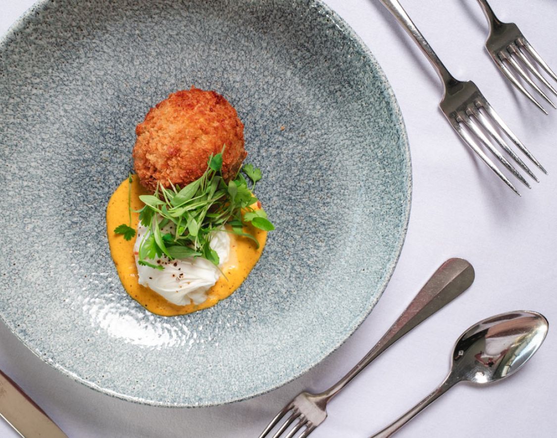 Plate with appetizer