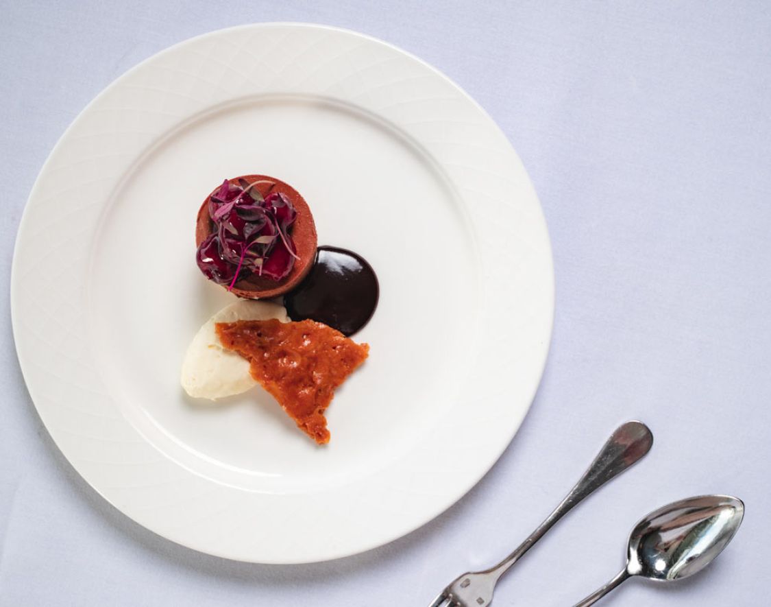Plated dessert
