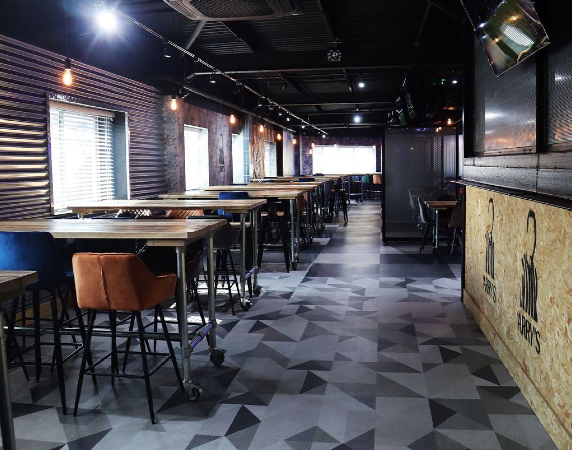 Seating in a bar