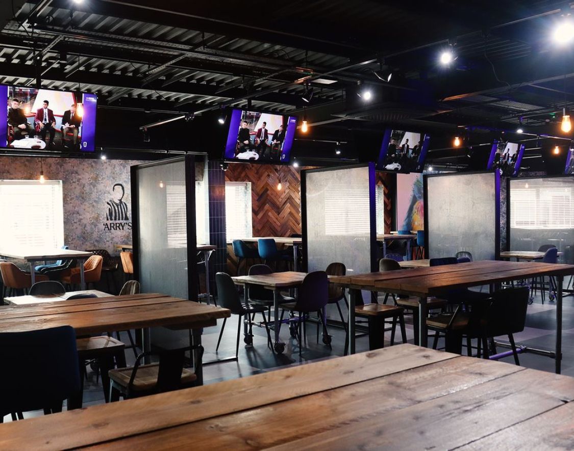 Tables in a bar