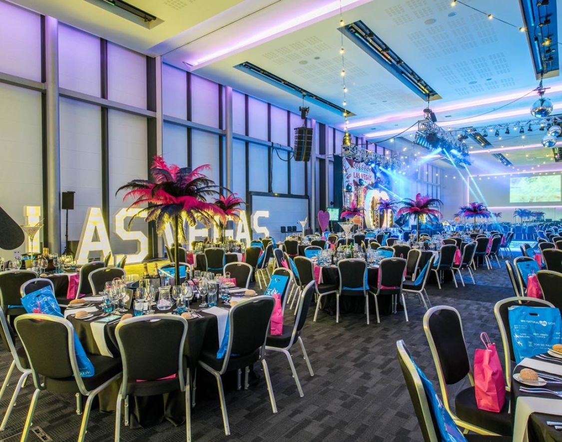 a room decorated for a party