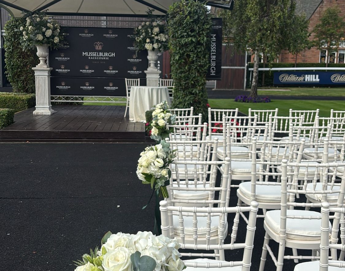 Wedding reception at Musselburgh Racecourse