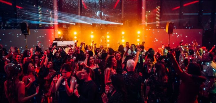 People at an event at Emirates Old Trafford